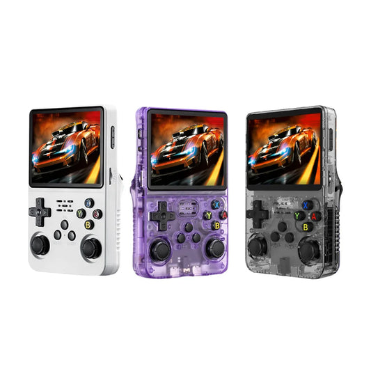 R36S Mini Pocket Entertainment Device 3.5 Inch IPS Display 64GB Storage Portable Handheld Media Playing Equipment For Casual Lei