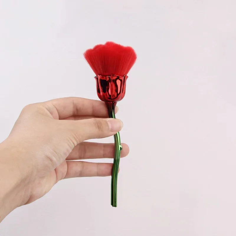 Rose-shaped Soft Brush For Manicure Nail Art Dust Brush Nail Dust Brush Gel Polish Dust Cleaning Nail Brushes Tool Nail Supplies