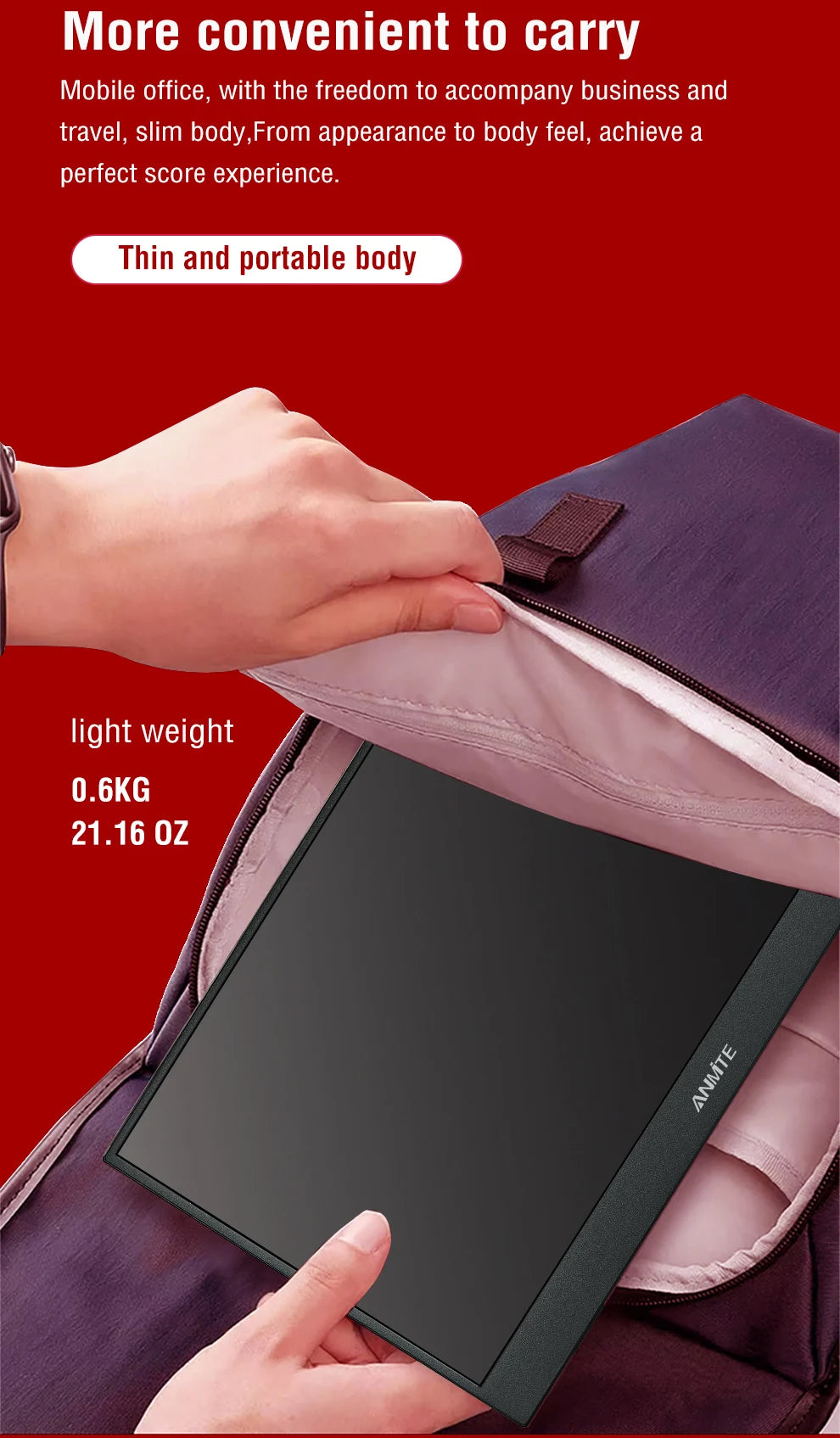14 Inch Portable  Touch Monitor Non-touch optional 16:10 400cd/m2 Gaming Computer Expand Display For XBox PS4/5 Switch Loptop - Shoppiline