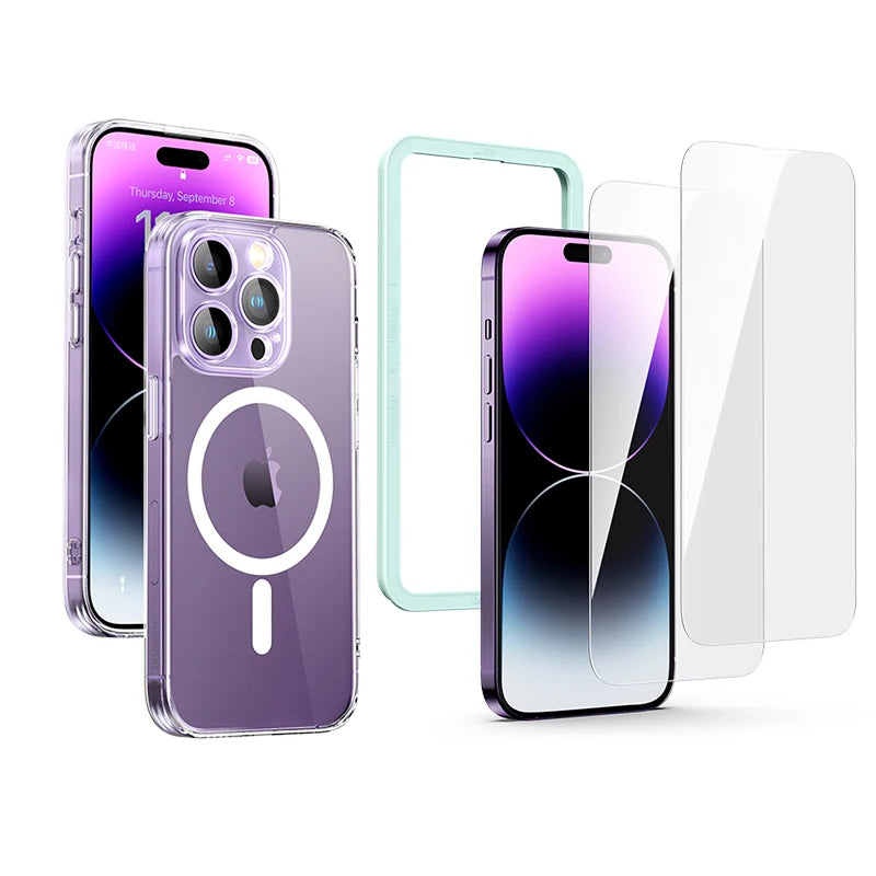 UGREEN Magnetic Case for iPhone 17 16 15 14 13 Pro Max Case Shockproof Cover for iPhone 16 Pro Max Plus 16pro Macsafe TPU Cases - Shoppiline