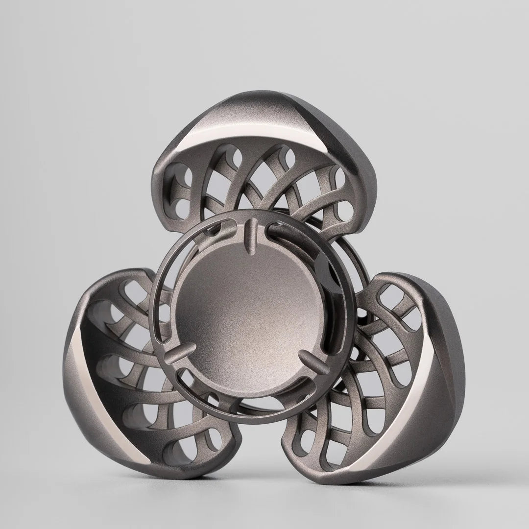 ZacLab Titanlegierung Stone Wash Fidget Spinner Edc Fidget Toys Stressabbau Erwachsenen Angst Spielzeug