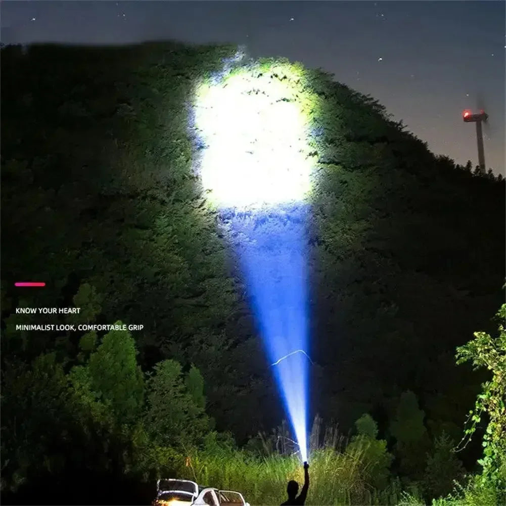 5 LED High Power Led Flashlights Rechargeable Camping Torch 5 Lighting Modes For Outdoor Camping Adventure Lamp with Side Light