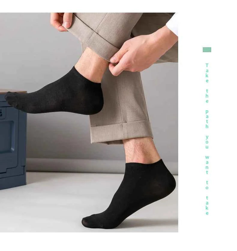3/5/8 Pairs Women/Men Boat Socks Invisible Low Cut Silicone Non-slip Summer No-show Ankle Socks Solid Color Casual Breathable
