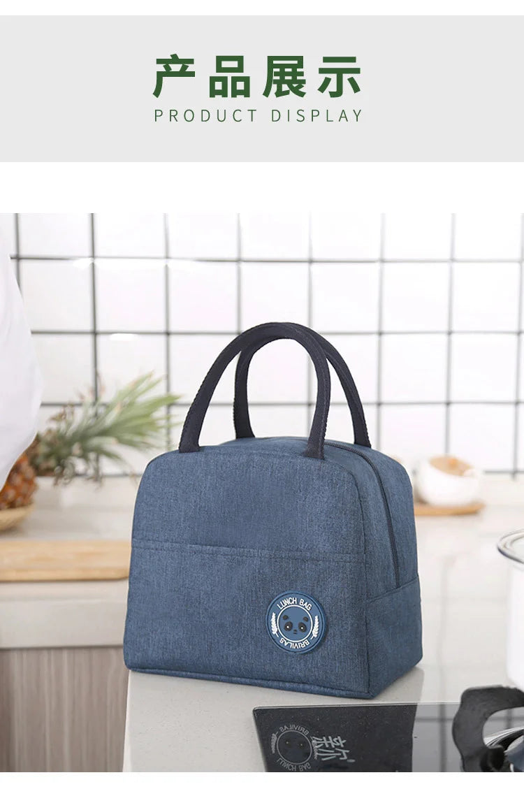 Neue japanische einfarbige vielseitige Kation-Frischhaltetasche, Eisbeutel, Bento-Wärmeisolierungstasche, Studenten-Brotdose, tragbare Ther