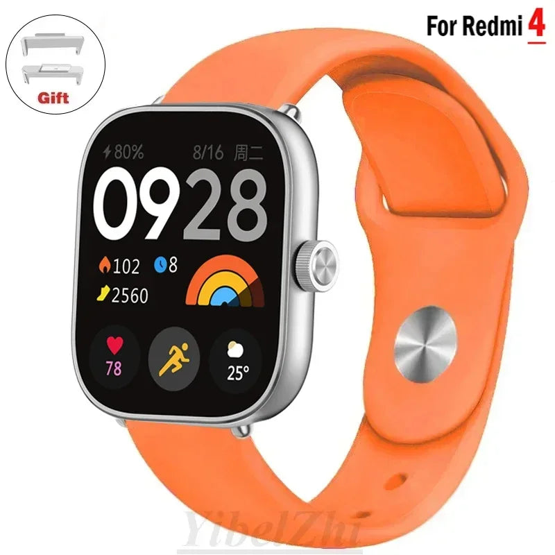 Sportarmband für Redmi Watch 4 Armband Smartwatch Armband Zubehör Weiches Silikon Armband Correa für Xiaomi Mi Band 8 Pro