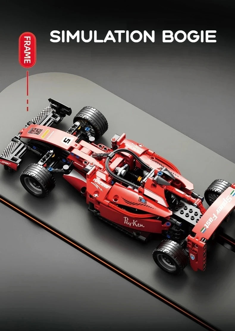 2025 Technical NEW F1 Racing Car Building Blocks Set MOC Model Kit DIY Assembly Bricks Creative Educational Toys For Children - Shoppiline