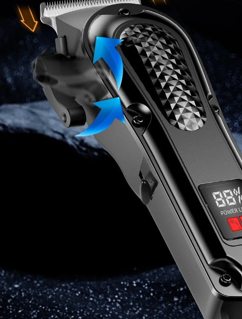 Electric Hair Clipper Bald Head Grooming Tool Self-Shaving Reasoning Barber Machine for Professional And Home Use