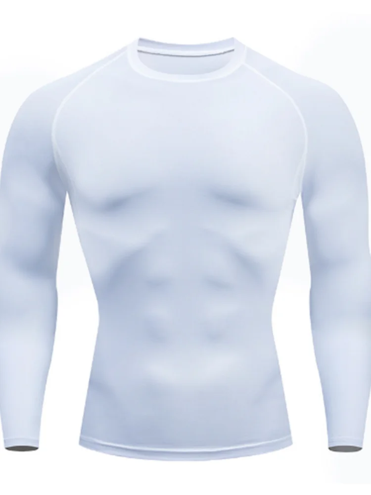 2025 Compressed T-shirt Men's sportswear Running T-shirt Elastic Quick-drying Exercise T-shirt for men exercising in the gym