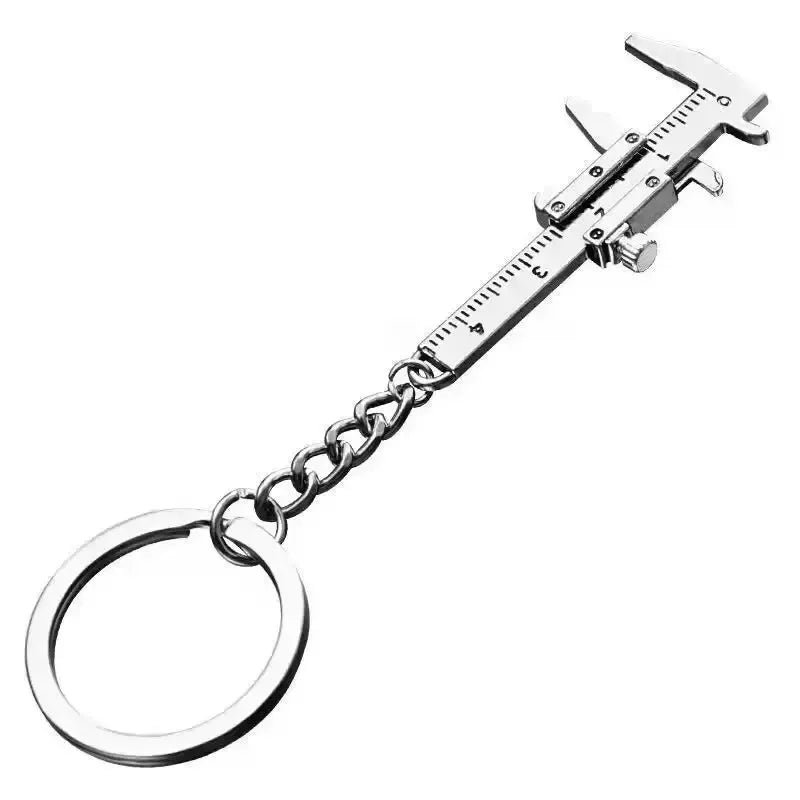 Mini vernier caliper bolso chaveiro ornamentos pequeno 3d móvel precisão medida ferramenta acessórios slider régua liga