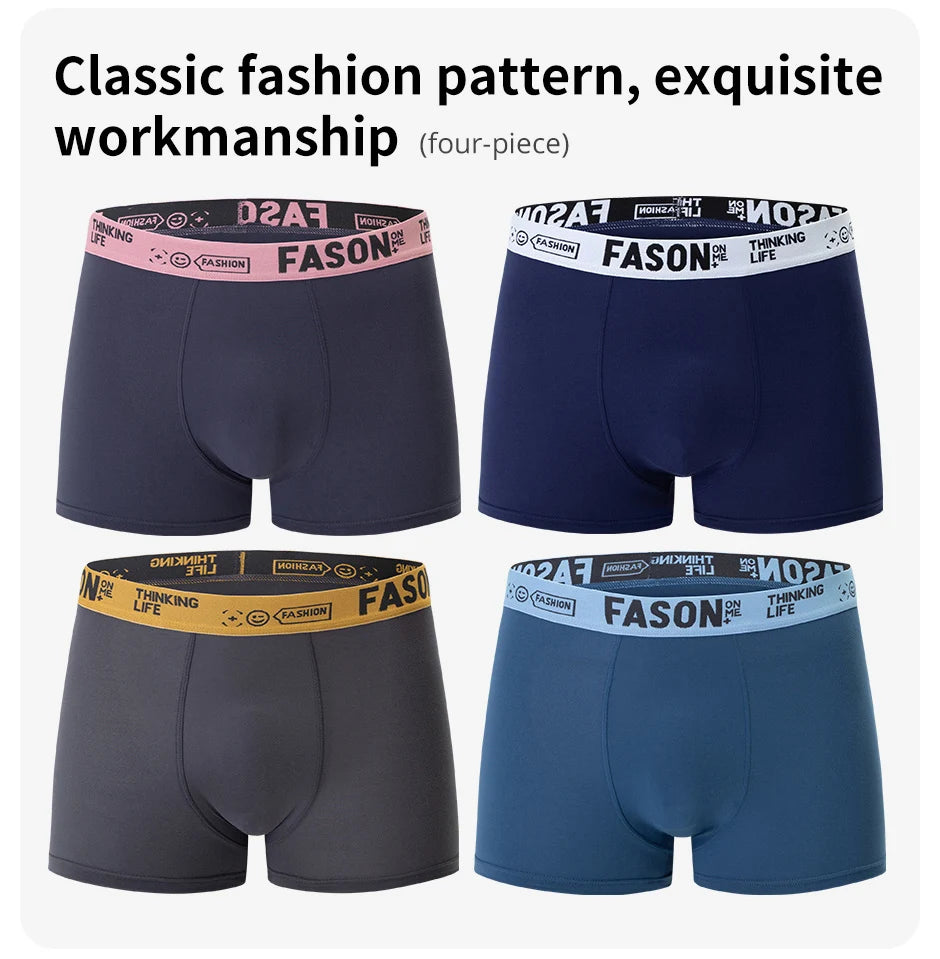 Ensemble de 4/10 boxers pour hommes, décontractés et à la mode, shorts de sport élastiques pour jeunes grandes tailles et cyclistes.