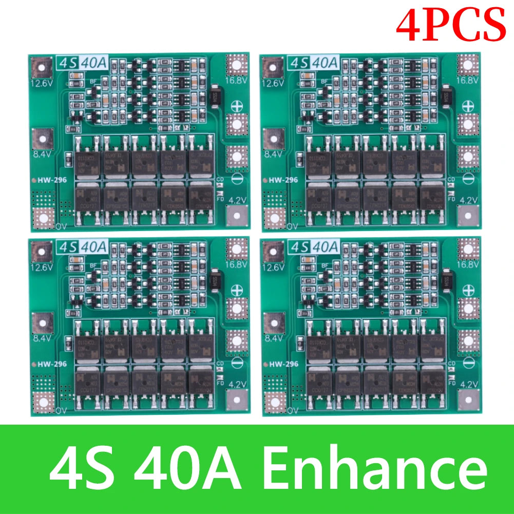 BMS 3S/4S 5A 10A 20A 25A 40A 60A Li-ion Lithium Battery Charger Protection Board 18650 For Drill Motor 12V with Enhance/Balance - Shoppiline