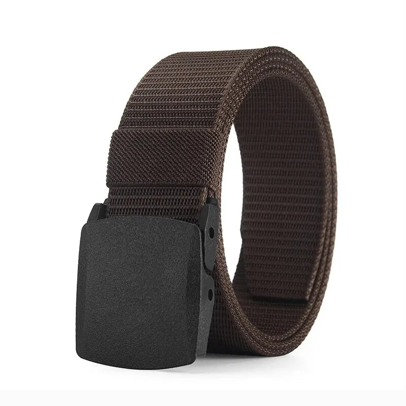 Men's Belt Outdoor Casual Canvas Belt Metal Free Training Nylon Tactical Belt，Versatile For Jeans, Dress，Casual ，For Men Women