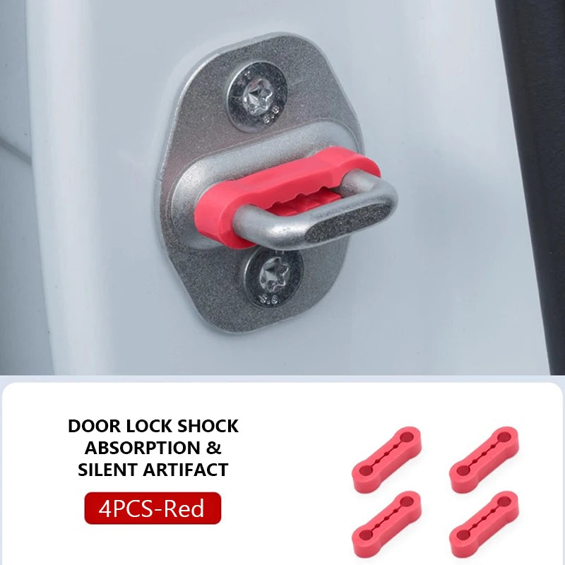 SEAMETAL Car Door Shock Absorber Universal Car Door Buckle Soundproof Deadener Damper Cushion Anti-Vibration Buffer Pad