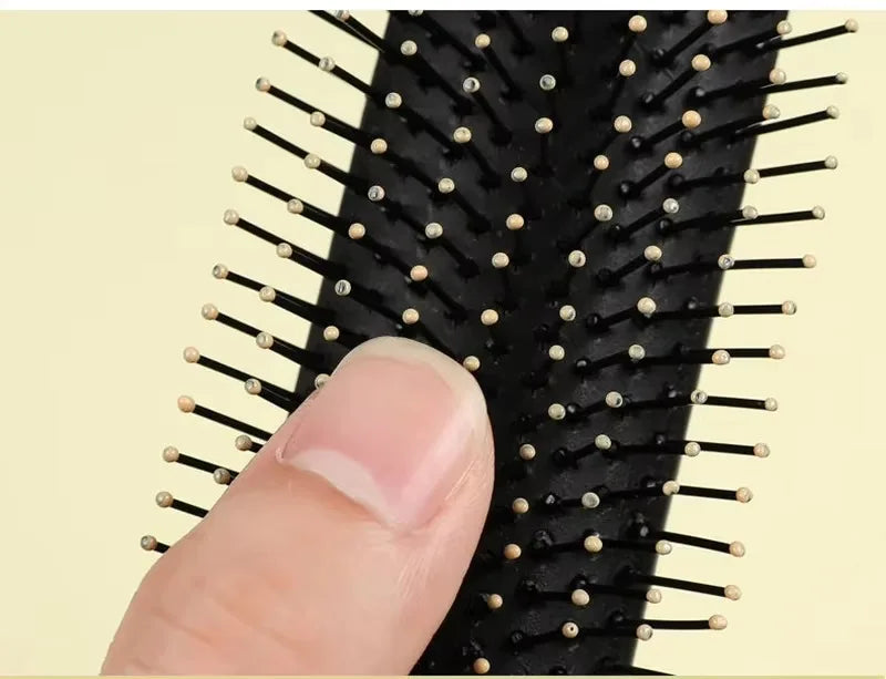Air Cushion Hairbrush Scalp Massage Comb Soft Nylon Bristle Anti-static Detangler Brush For Wet Dry Straight Curly Hair Salon