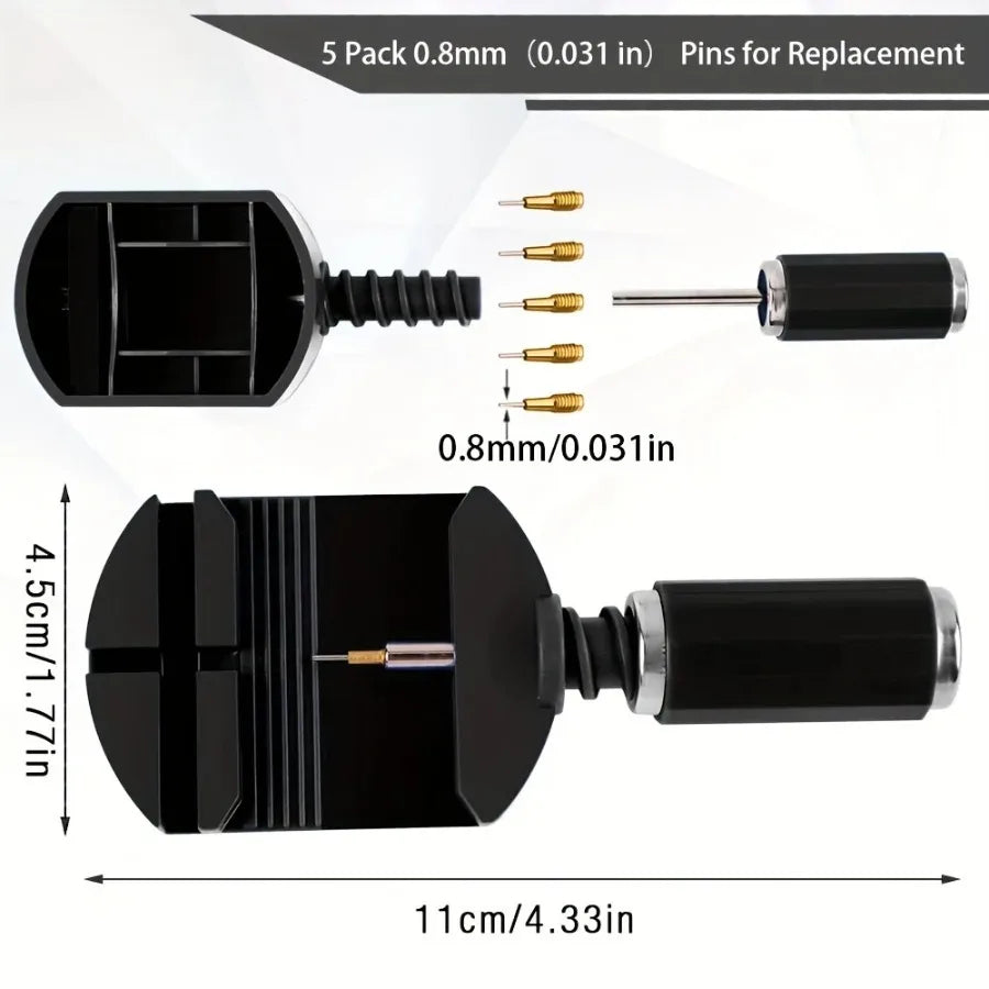 Uhrenarmband-Kürzer, Uhrenarmband-Werkzeugset, Uhrenarmband-Glieder-Entferner, Reparatur-Werkzeugset zur Anpassung von Uhrenarmbändern, Uhrenarmband-Kürzer