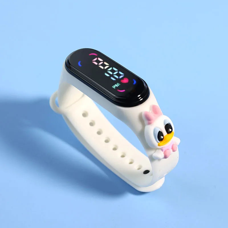 Mode Mickey Kinderuhren für Mädchen Elektronisches Armband Sport Touch LED Spiderman Puppe Kinderuhr Frauen Wasserdichte Uhr