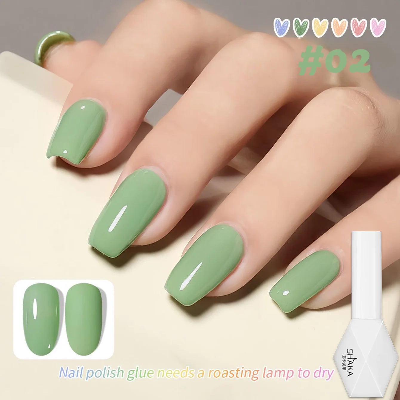 1-6pcs SHAKA Spring Ice Skin Naked Pink Gel Nail Polish 2026 New Style Versatile And Stylish Nail Art Nail Supplies