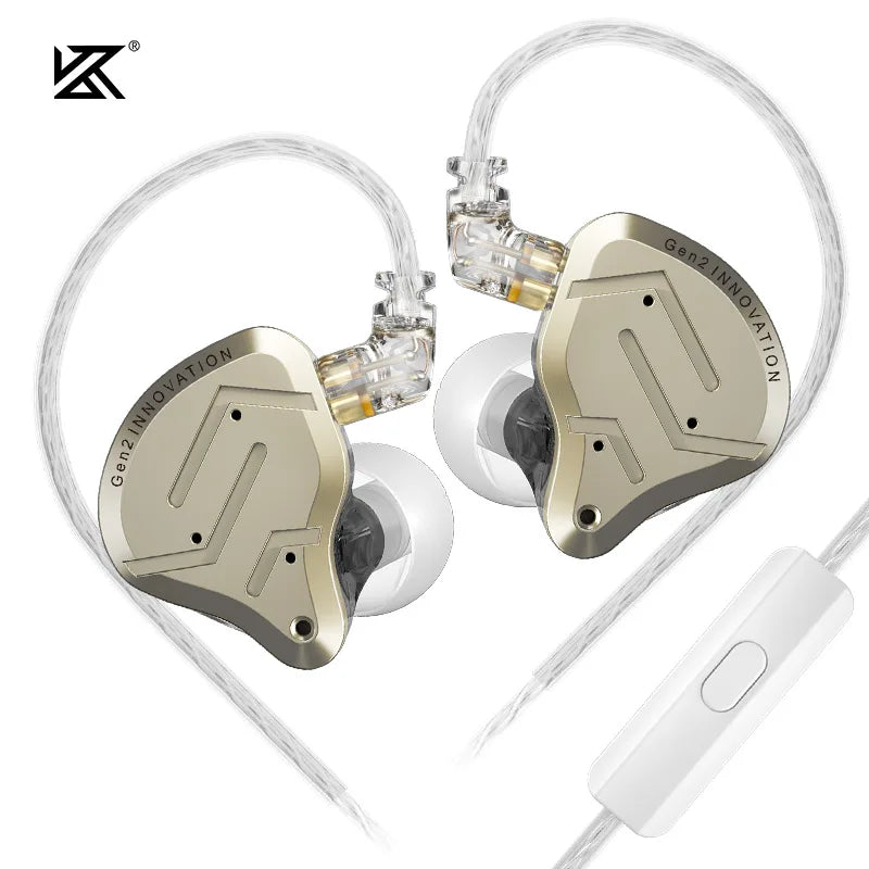Écouteurs intra-auriculaires hybrides KZ ZSN Pro 2 1BA+1DD en métal HIFI Bass Casque de surveillance Écouteurs de sport à réduction de bruit