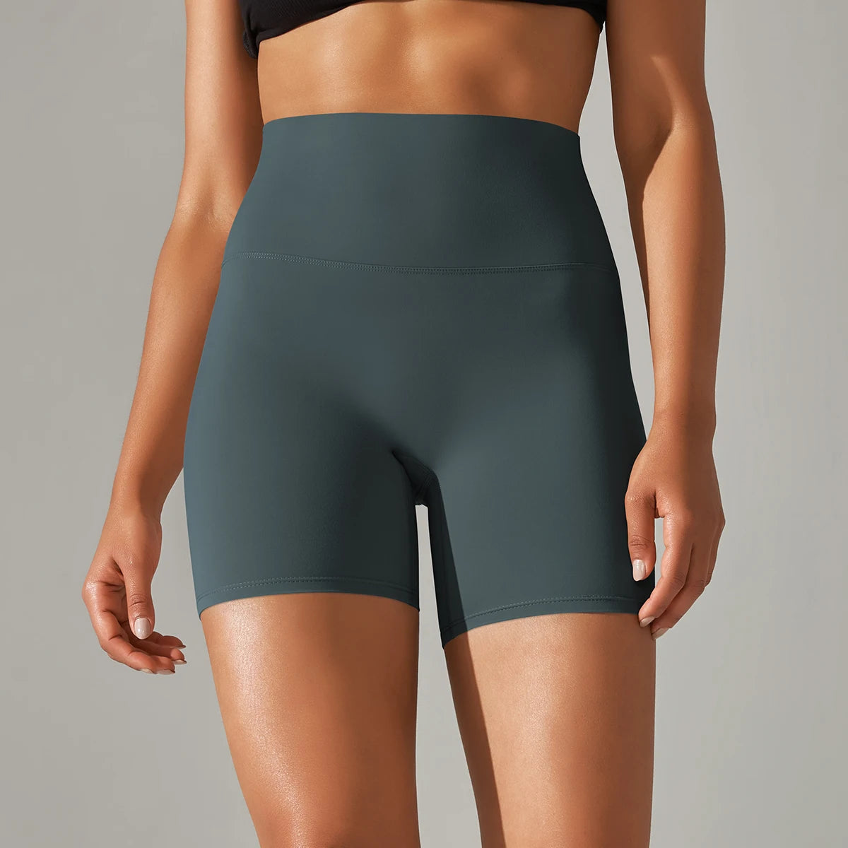1PC Yoga Shorts Women Fitness Shorts Running Cycling Shorts Breathable Sports Leggings High Waist Summer Workout Gym Shorts