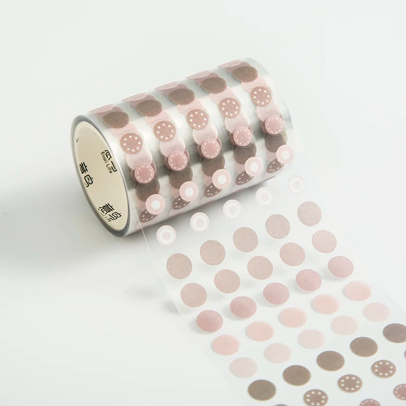 60mm*3m Dot Washi Tape for Diary Scrapbooking DIY Deco Junk Journal Creative Stationery School Supplies Masking Tapes