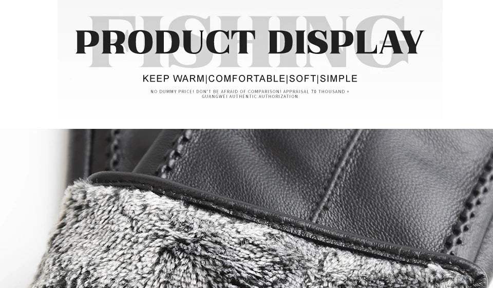 Women's sheepskin gloves winter warm plus velvet short thin touch screen driving color women's leather gloves good quality -2226