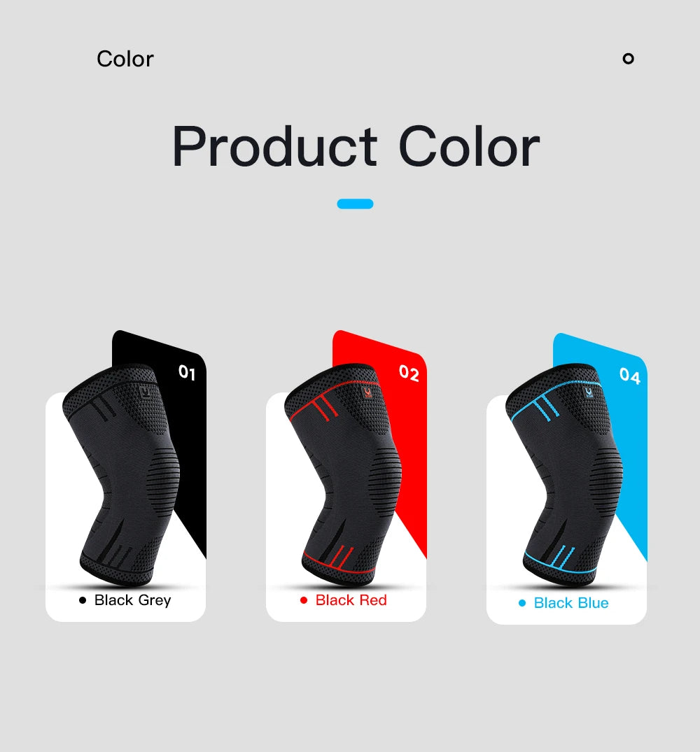1 Pc Elastic Breathable Compression Knee Support Sleeve for Basketball Running Cycling