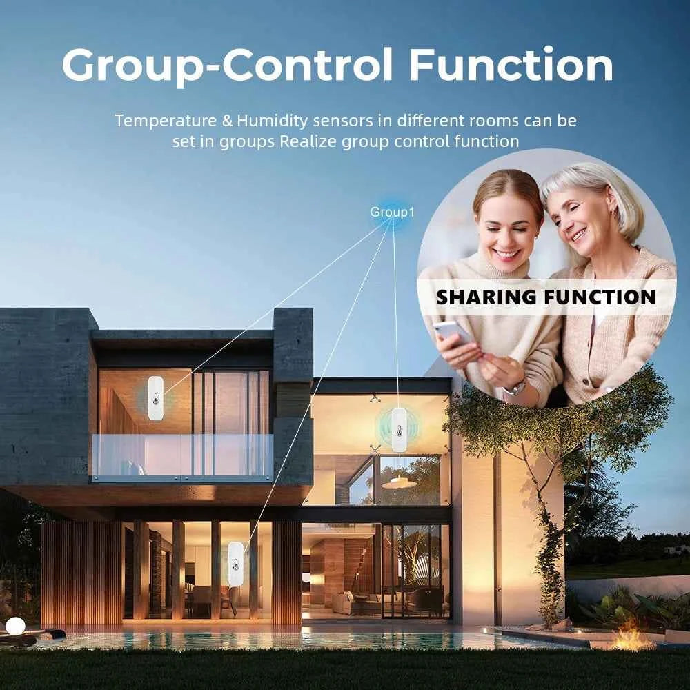 Tuya Bluetooth Temperature Humidity Sensor Mini Compatible with Bluetooth APP Remote Control Thermometer Hygrometer Sensor Home