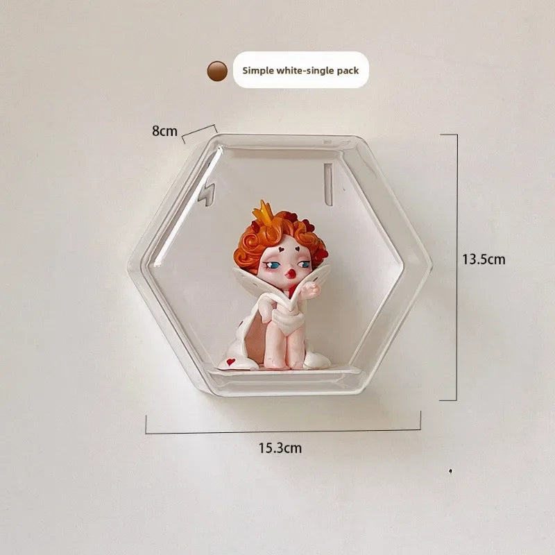 Pendant Storage Display Shelf Doll Wall for Doll Practical Plush Door Behind Clip Wardrobe Wall Hanging Storage Bag