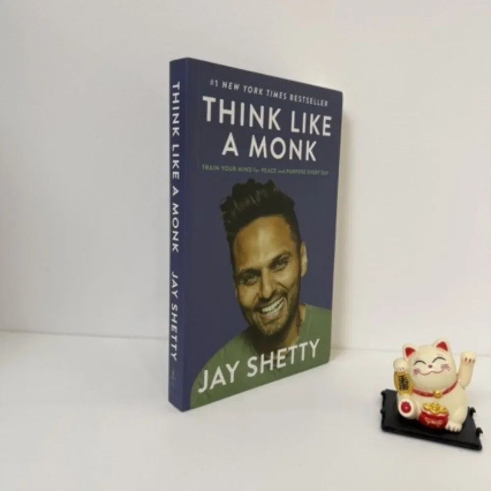 Think Like A Monk By Jay Shetty | Mindfulness & Meditation Guide Personal Growth Overcome Anxiety Inner Peace Book Keep Relaxed