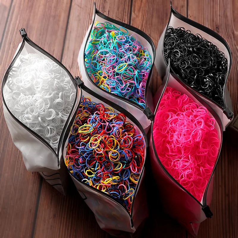 Hot Selling Children's Rubber Bands, Small Disposable Rubber Bands, Small Leather Covers, Tie Headbands, Girl Hair Accessories.