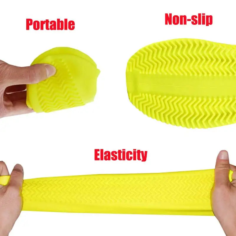 【Hot sales】Waterproof silicone shoe cover protector reusable anti-slip wear-resistant rain shoe cover for outdoor rainy days