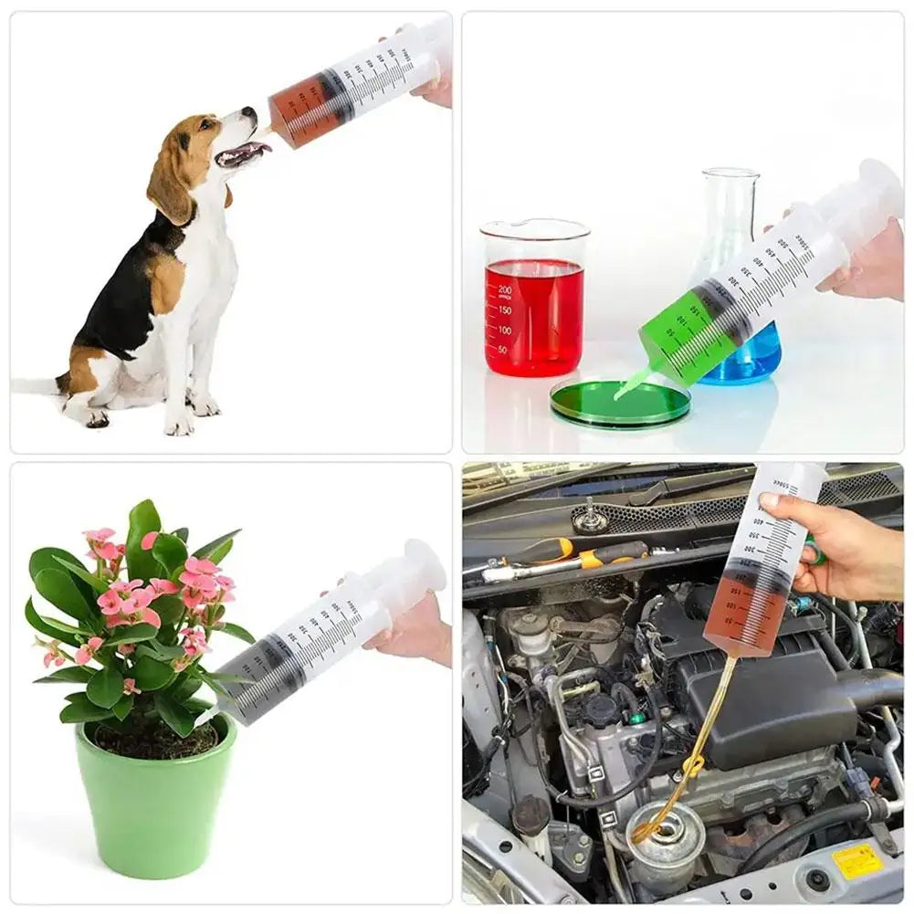 Large Capacity Syringe Reusable Pump Measuring For Draw Ink Pet Feeding Ink Pumping Oil Glue Injection Tools 100/300/550ml