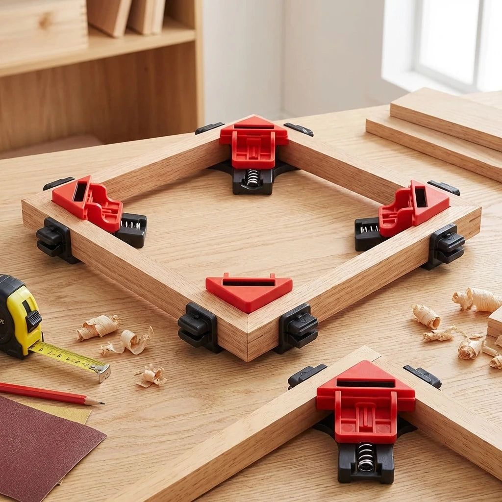 Right Angle Clamp, 90 Degrees Corner Clamp, Picture Frame Holder, Glass Holder, DIY Woodworking Hand Tools