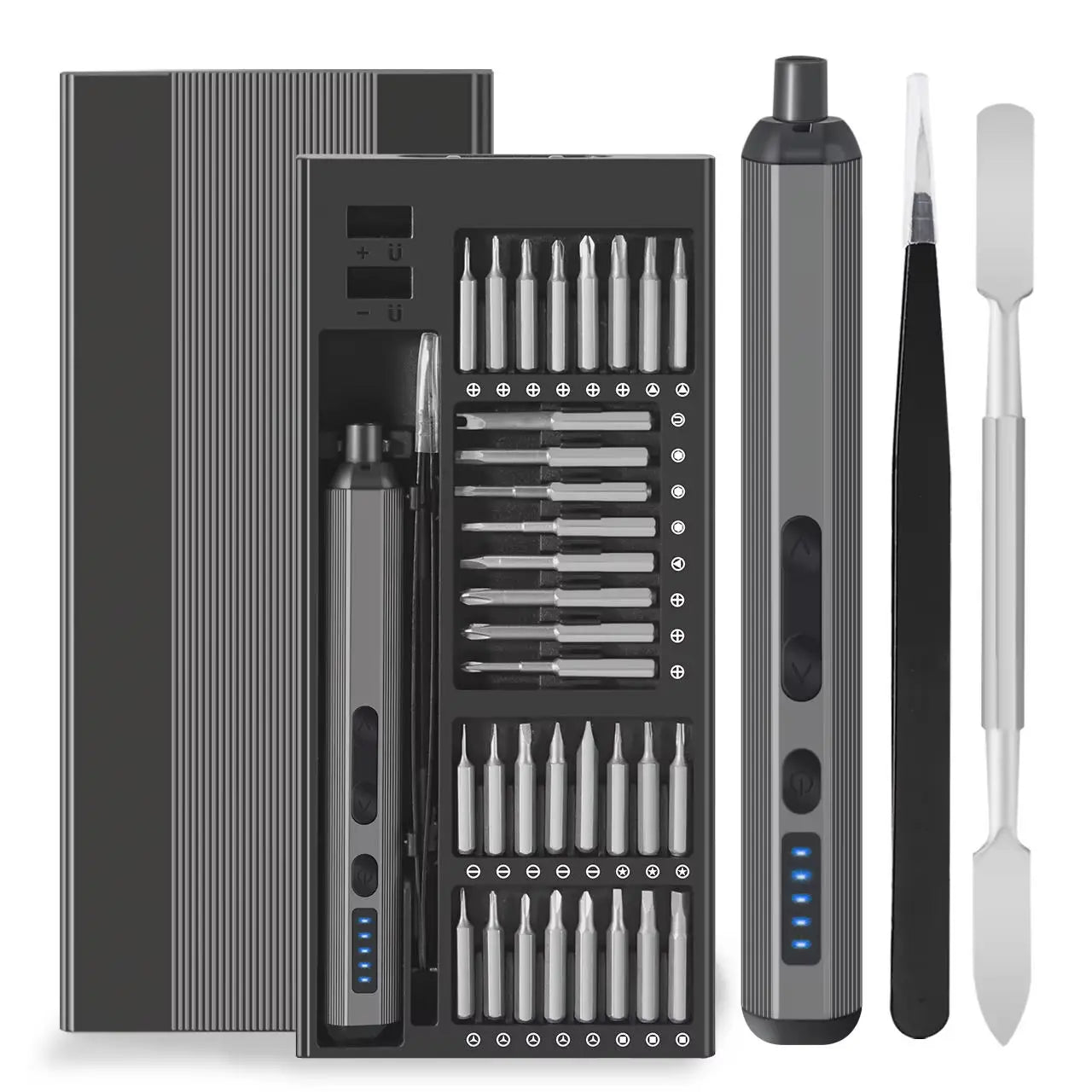 68 in 1 Electric Screwdriver Set 5 Torque Settings Precision Power Tool Magnetic Screw Driver Bits for iPhone Glasses Watch PC - Shoppiline