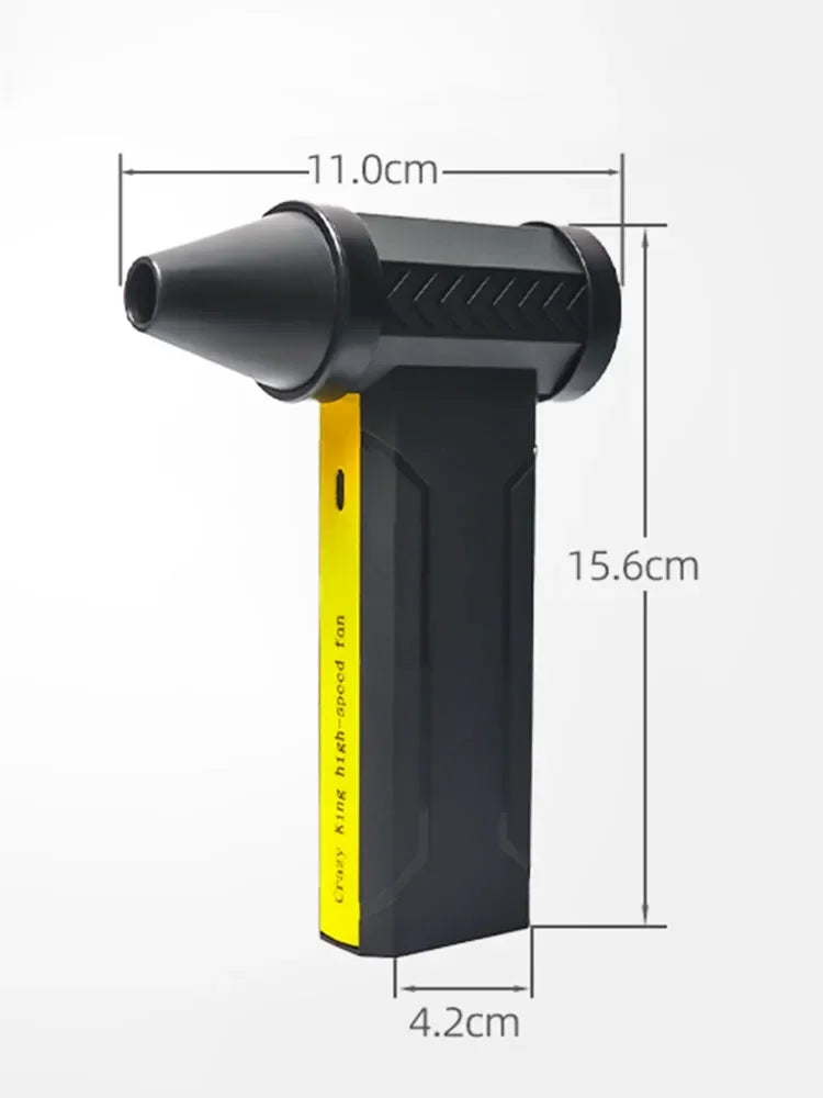 7800000RPH Air Blower Brushless Motor Electric Turbo Jet Fan High-Speed Violent Fan USB Rechargeable Powerful Dust Blower 60m/s - Shoppiline