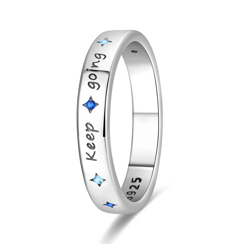 Rings For Women 925 Silver Color Zircon Winding Line Geometric Star Ring Engagement Wedding Romantic Valentine Fine Jewelry Gift