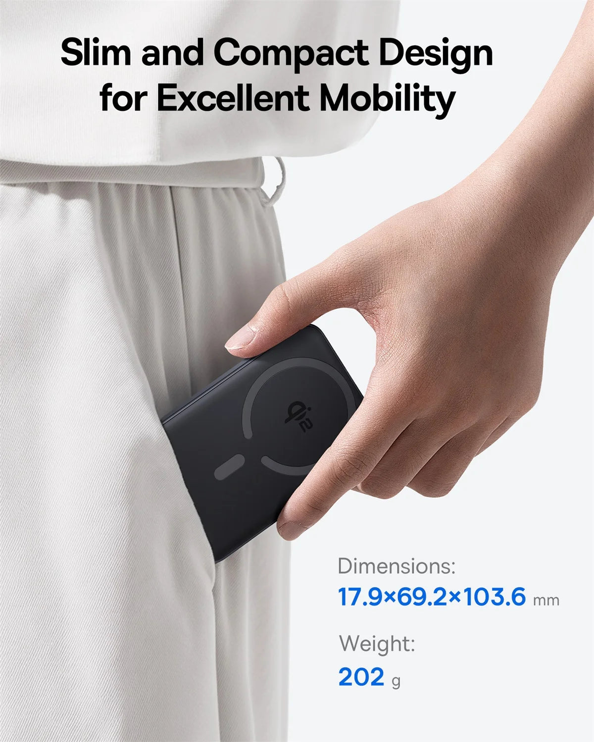 Baseus Qi2 Magnetic Power Bank 10000mah 15W Wireless Charging 22.5W Wired Charge Qi2-Certified for iPhone 16 15 14 13 12 Pro Max - Shoppiline