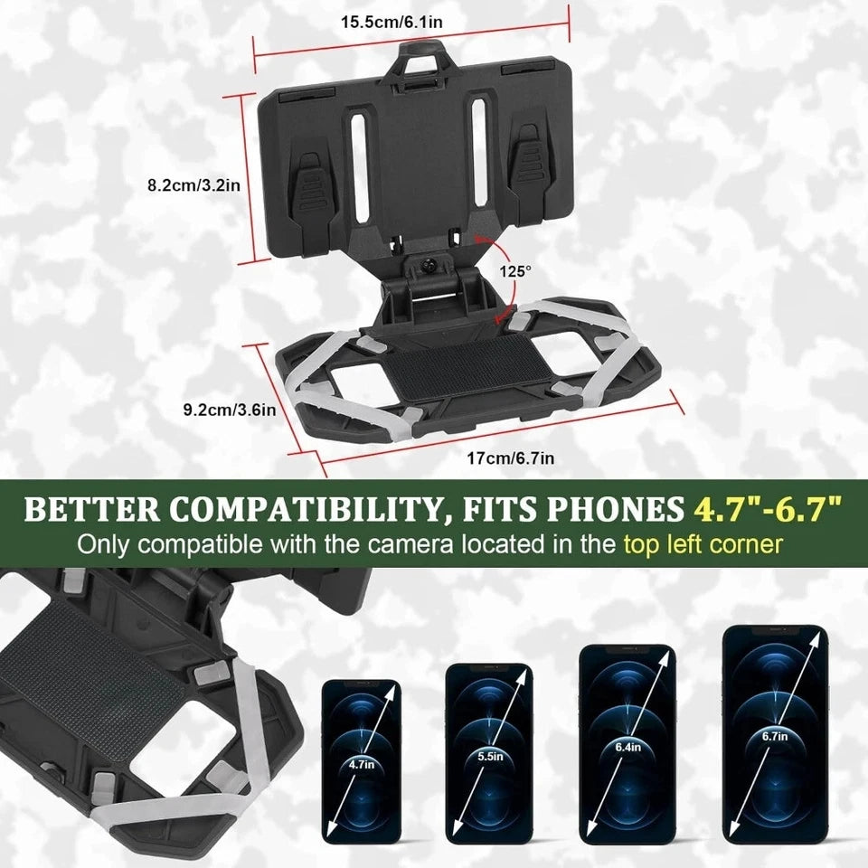 Outdoor Tactical MOLLE Folding Navigation Board Airsoft Map Case Admin Panel Mobile Phone Holder