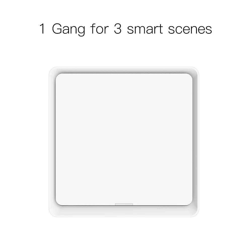 MOES 4 Gang Tuya ZigBee Wireless 12 Scene Switch Push Button Controller Battery Powered Automation Scenario for Tuya Devices