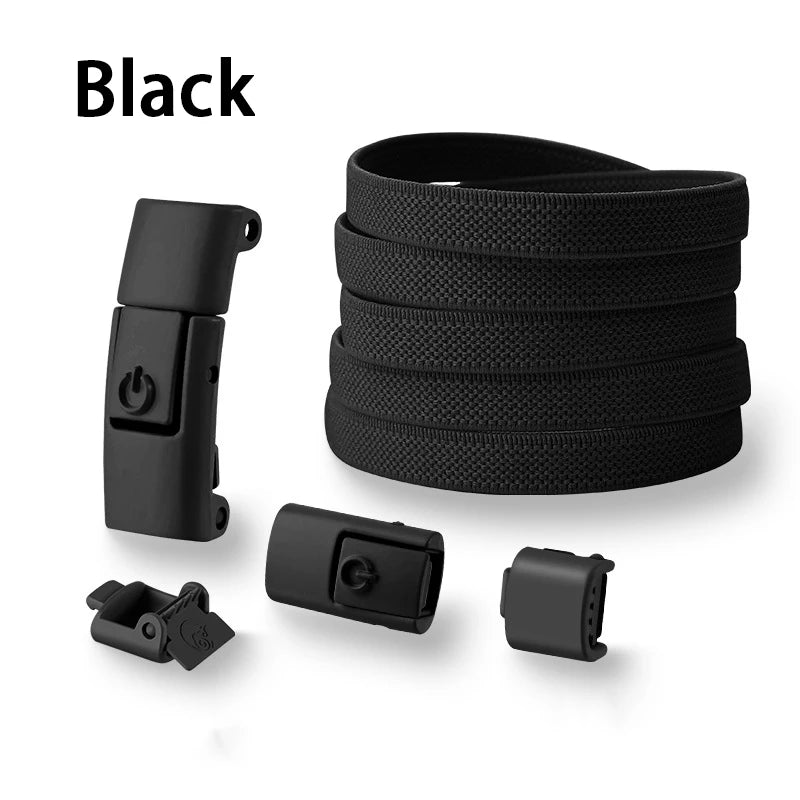 Press Lock Shoelaces without ties Elastic Laces Sneakers Tennis No Tie Shoe laces Shoes Accessories 1Pair/2Pair