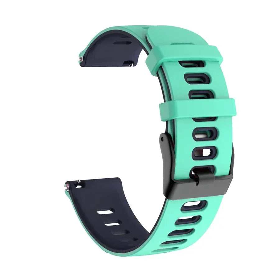 20mm 22mm Strap For Samsung galaxy watch 7 6 5 4 5 pro 44mm/40mm Silicone bracelet Huawei Watch gt 2/3/4/2e Amazfit bip strap
