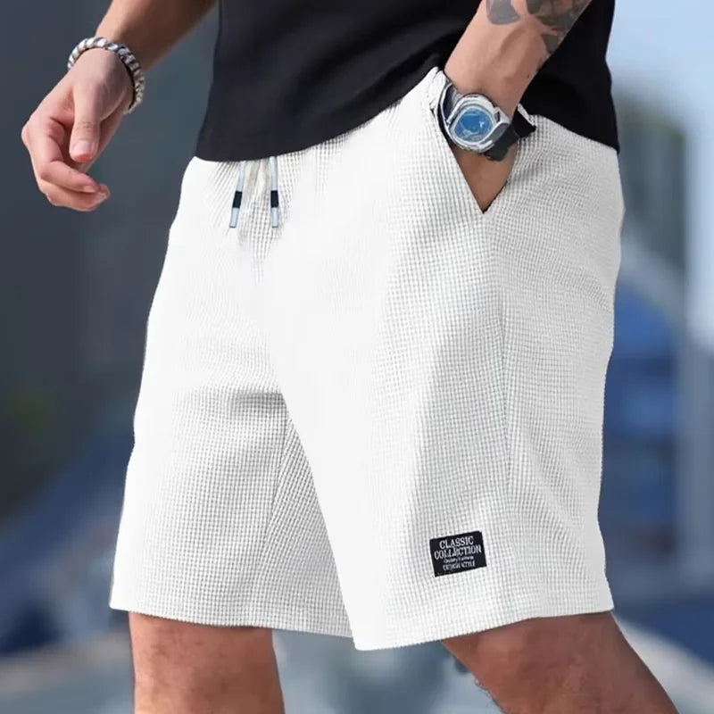 Men's Shorts, Men's Casual Pants, Men's Beach Shorts, Men's Sports Shorts, New Fashionable Textured Fabric, Breathable Pants, Su