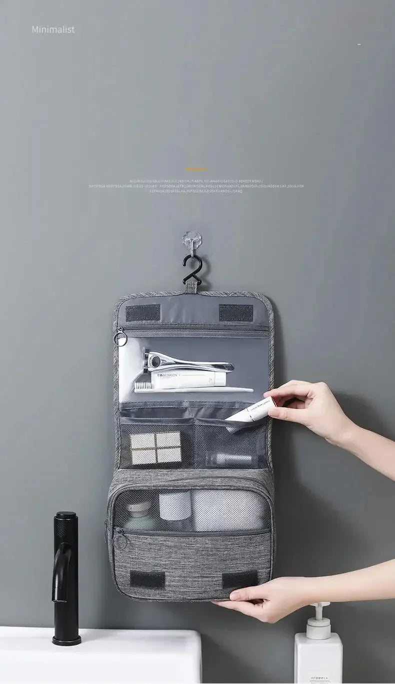 1PC Oxford Fabric Men Business Portable Storage Bag Toiletries Organizer Women Cosmetic Bag Waterproof Hanging Travel Wash Pouch