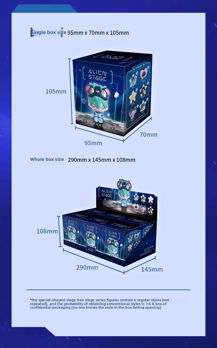 Alien Stage Free Stage Series Blind Box TILL LUKA Two-dimensional Animation Peripherals Collection Model Doll Toy Surprise Gifts - Shoppiline