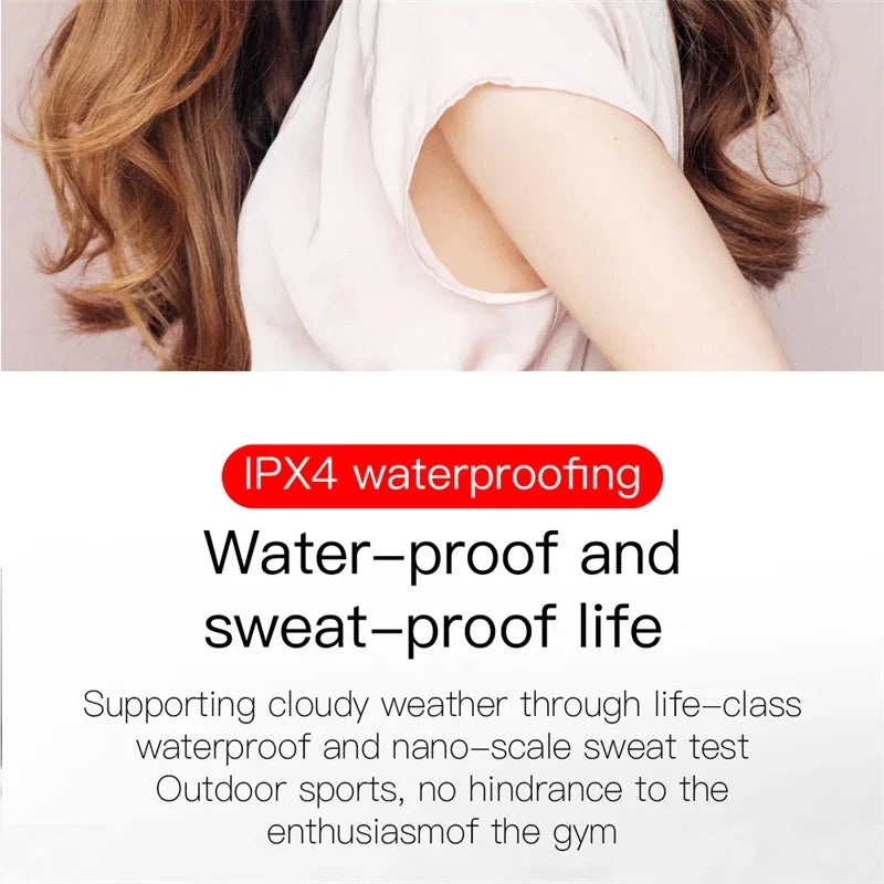 Digital Display Bluetooth Earphones with Mic TWS E6S Wireless Bluetooth Headset Noise Cancelling Headset for Xiaomi Huawei Oppo