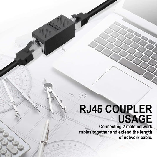Network cable butt connector extender adapter rj45 network monitoring broadband crystal head adapter straight connector connecti