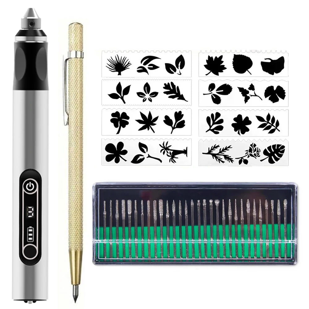 JANGKLIFE USB Cordless Rotary Tool Kit Woodworking Engraving Pen DIY Crafts Engraving Cordless Drill - Shoppiline