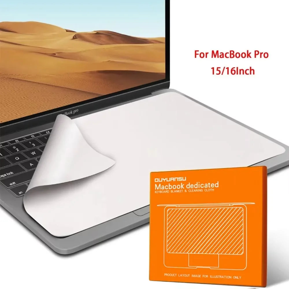 Laptop Screen Cleaner Microfiber Cover Keyboard Blanket Protective Film Cleaning Cloth For MacBook Pro 13/15/16 Inch