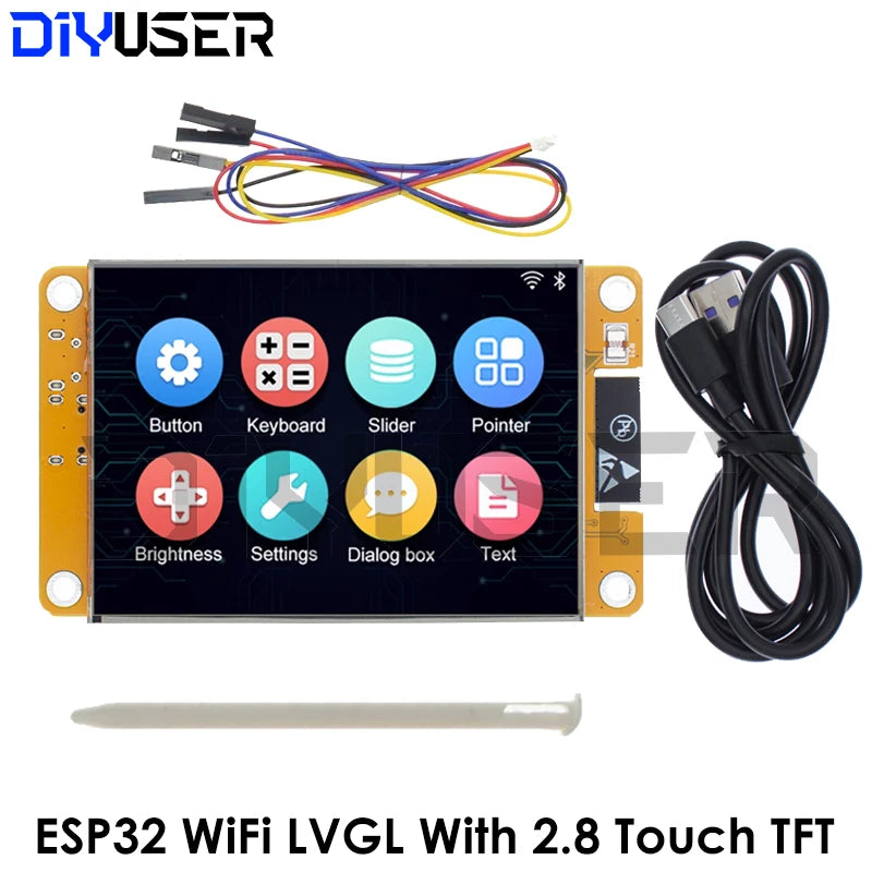 ESP32 Arduino LVGL WIFI&Bluetooth Development Board 2.8 " 240*320 Smart Display Screen 2.8inch LCD TFT Module With Touch WROOM - Shoppiline