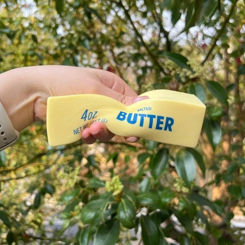 Decompression Toy Butter Stick Squishy Fidget Toys Elastic Cheese Stick Fun Squeeze Anxiety Relief Game Birthday Gift